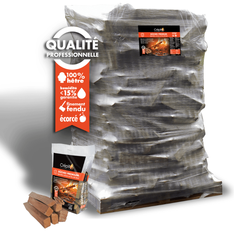 Bois spécial cuisson · Bûches Premium 30 cm · Ballot 2000 dm³