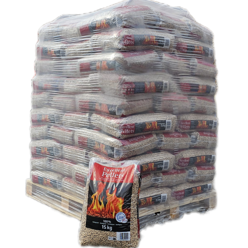 Granulés Pauls Pellets · Granulés de bois · Palette 70 sacs de 15 kg